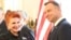 Georgette Mosbacher (L) shakes hand with Polish President Andrzej Duda after receiving her credentials as new United States ambassador to Poland, Warsaw, Sept. 6, 2018. 