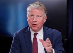 FILE - In this May 10, 2018, file photo, Manhattan District Attorney Cyrus R. Vance, Jr., responds to a question during a news conference in New York.