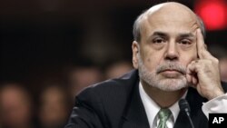 Federal Reserve Board Chairman Ben Bernanke testifies about the health of the U.S. economy on Capitol Hill in Washington, June 7, 2012.