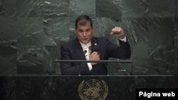 Rafael Correa, presidente de Ecuador, dijo que es necesario avanzar hacia una Declaración Universal de los Derechos de la Naturaleza.