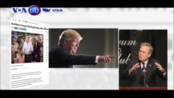 Ứng viên Jeb Bush trực tiếp chỉ trích đối thủ Trump (VOA60)