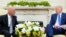 美国总统拜登(右)2021年6月25日在白宫椭圆形办公室会见阿富汗总统加尼(左)。