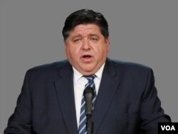 FILE - Illinois Gov. J.B. Pritzker says he's concerned about protests against stay-at-home orders.