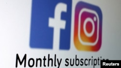 FILE - The logos of Facebook and Instagram and the words "Monthly subscription" are seen in this picture illustration taken January 19, 2023. (REUTERS/Dado Ruvic/Illustration)