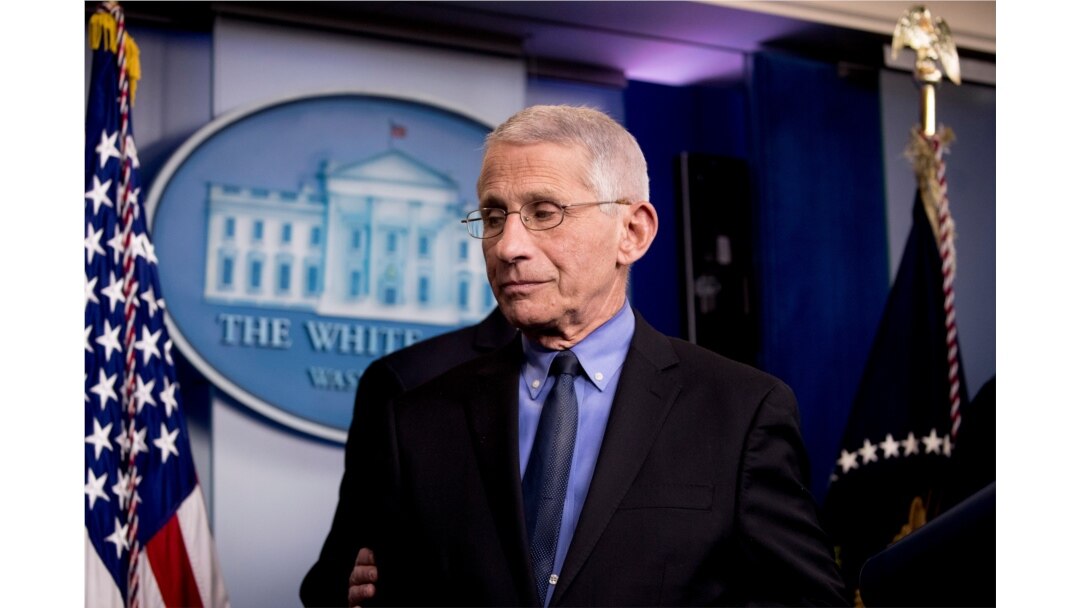 National Institute for Allergy and Infectious Diseases Director Dr. Anthony Fauci steps away from the podium during a news conference on the coronavirus at the White House, Feb. 29, 2020, in Washington.