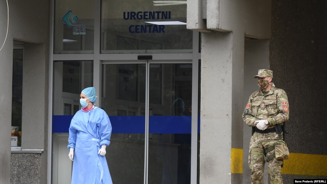 Klinički centar u Podgorici, 27. marta 2020. (Foto: Savo Prelevic RFE/RL)