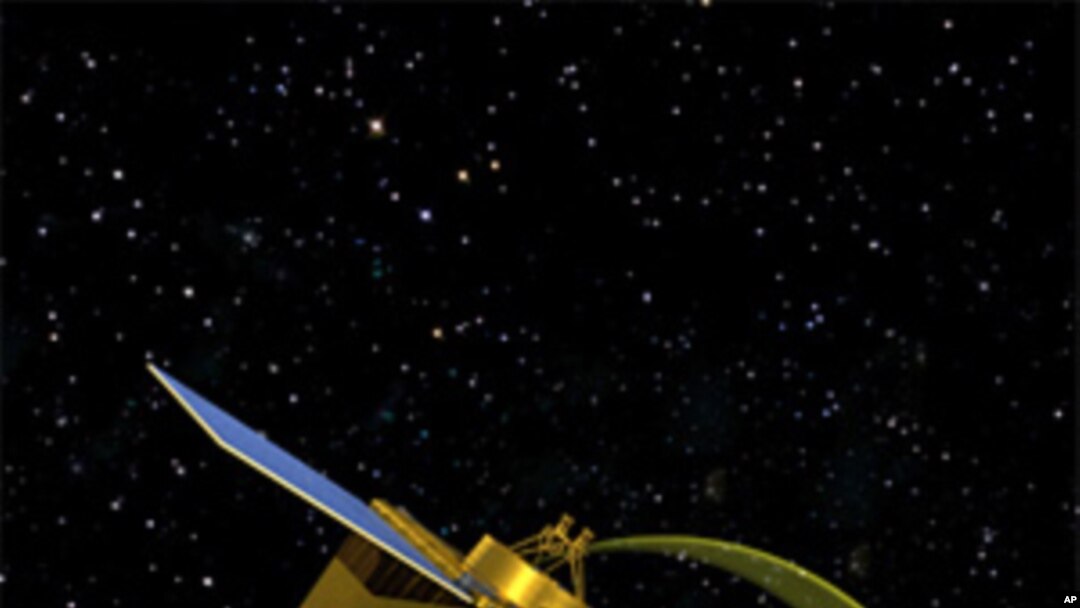 An artist's conception of the OSIRIS-REx spacecraft collecting a sample from asteroid 1999 RQ36.