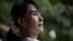 Burma's pro-democracy leader Aung San Suu Kyi in Rangoon, April 2, 2012.