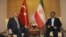 Iran's President Mahmoud Ahmadinejad (R) meets with Turkey's Prime Minister Recep Tayyip Erdogan in Istanbul, May 9, 2011.