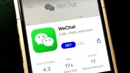 Photo by: STRF/STAR MAX/IPx 2020 9/20/20 A federal judge has temporarily blocked President Trump's executive order banning WeChat downloads in the U.S.. STAR MAX File Photo: 9/18/20 WeChat Logos seen on an iphone 6s.