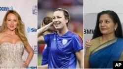 From left, Grammy-nominated singer-songwriter Jewel, World Cup champion Abby Wambach and Assistant Secretary-General of the United Nations Lakshmi Puri attended a recent U.N. Gender Equality event.
