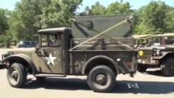 Historic Military Vehicles Join Convoy Crossing US