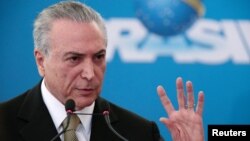 Michel Temer dilantik sebagai Presiden Brazil yang baru hari Rabu, 31/8 (foto: dok). 