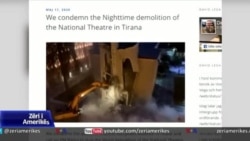 Reagime të forta për shembjen e Teatrit Kombëtar