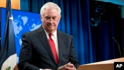 Le secrétaire d'Etat Rex Tillerson limogé, à Washington, 13 mars 2018.