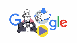 Google vinh danh Bác sĩ Ignaz Semmelweis với “Google doodle”. (Ảnh: Google)