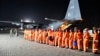 In this photo released by Inter Services Public Relations, Pakistan Army's Urban Search and Rescue team members board a plane for the departure to Turkey to help rescue operation in earthquake hit areas, at Nur Khan airbase in Rawalpindi, Pakistan, Feb. 7, 2023.