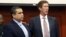 George Zimmerman y su abogado, Mark O'Mara, durante los argumentos finales del juicio en su contra.