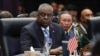 美國國防部長奧斯汀在印尼雅加達出席東協防長會議。（2023年11月16日）