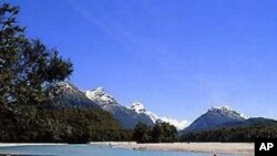 The Great River in the Valley of Nun Curir near Queenstown, New Zealand