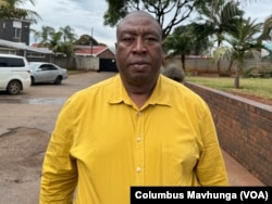 Farai Maguwu of the Center for Natural Resource Governance, pictured here in April 2024 in Harare, said Zimbabwe's proposal to cull elephants would reflect poorly on the country. (Columbus Mavhunga/VOA)