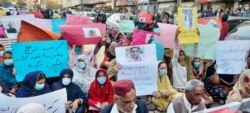 کراچی میں کریمہ بلوچ کی ہلاکت پر مظاہرہ۔ 24 دسمبر 2020