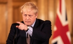 Britain's Prime Minister Boris Johnson speaks during a news conference on the ongoing situation with the coronavirus disease (COVID-19) in London, Britain March 16, 2020.