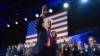 President-elect Donald Trump waves at an election night watch party at the Palm Beach Convention Center, in West Palm Beach, Florida, Nov. 6, 2024.