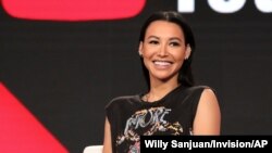 FILE - Actress Naya Rivera participates in the "Step Up: High Water" panel during the YouTube Television Critics Association Winter Press Tour in Pasadena, California, Jan. 13, 2018.