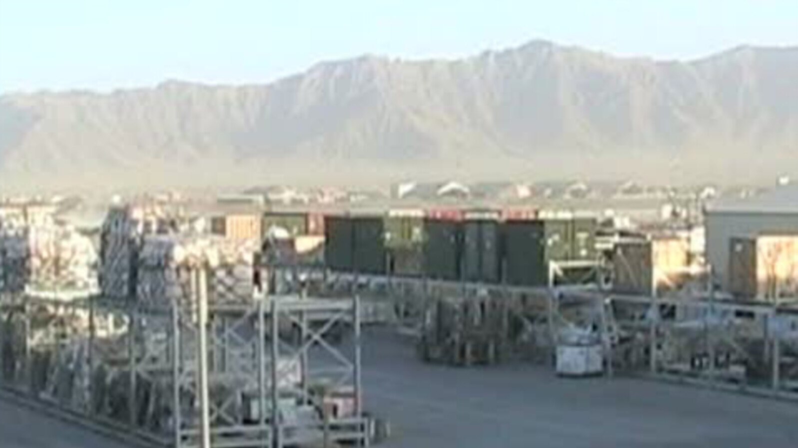 Scene at Bagram Air Base, Afghanistan