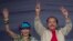 El presidente de Nicaragua, Daniel Ortega, asume un cuarto período, junto a su esposa, Rosario Murillo, como vicepresidenta, el martes, 10 de enero, de 2017.