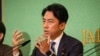 Japan's former Environment Minister Shinjiro Koizumi, a candidate in Japan's ruling Liberal Democratic Party's prime minister election, speaks during a debate in Tokyo on Sept. 14, 2024, where he urged the U.S. and Japan to cooperate to compete against Chinese steel.