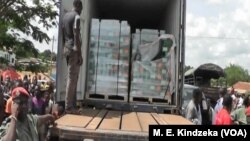 Ammunition transported by military truck out of Awae, April 4, 2018.