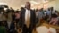 Mokgweetsi Masisi à Moshupa au Botswana le 23 octobre 2019.