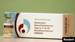 Gardasil, vaksin untuk melawan virus Human Papilloma atau HPV (foto: dok). 