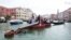 String Quartet Plays Vivaldi on Giant Violin Floating Down Venice Canal