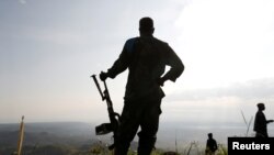 Batomboki ya ba musulmans ya Ouganda, ba ADF (Forces démocratiques alliées) na Nord-Kivu, le 7 décembre 2018. 