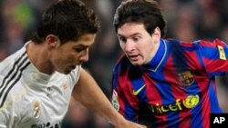 Cristiano Ronaldo, Real Madrid da. Lionel Messi, Barcelona