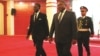 Teodoro Obiang e Filipe Nyusi à chegada ao Parlamento, Maputo