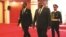 Teodoro Obiang e Filipe Nyusi à chegada ao Parlamento, Maputo