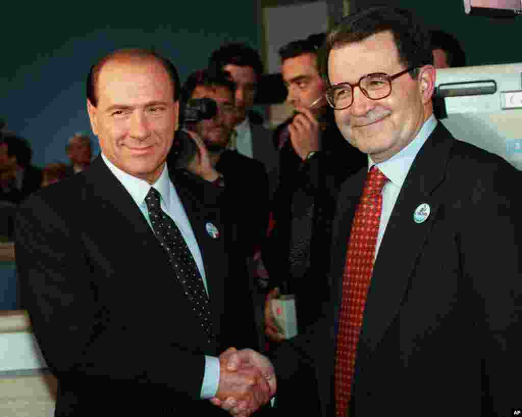 Lost the 1996 election to Romani Prodi. (AP Photo/Massimo Sambucetti)
