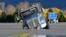 A truck is partially submerged on a flooded stretch of the Trans-Canada highway after rainstorms lashed the western Canadian province of British Columbia, triggering landslides and floods and shutting highways, in Abbotsford, British Columbia, Canada Nove