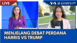 Laporan VOA untuk Kompas TV: Menjelang Debat Perdana Harris vs Trump