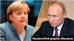 Nemačka kancelarka Angela Merkel i predsednik Rusije Vladimir Putin različito su reagovali na vesti o pobedniku predsedničkih izbora u Americi. (Foto: Reuters)