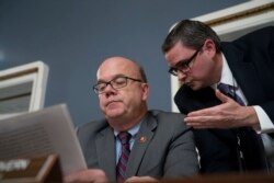 FILE - House Rules Committee Chairman Jim McGovern, D-Mass., presides over a markup of the resolution to formalize the next steps in the impeachment inquiry of President Donald Trump, at the Capitol in Washington, Oct. 30, 2019.