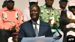 Le président ivoirien, Alassane Ouattara, à Abidjan, le 16 juillet 2018.