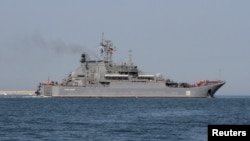 Russian Navy amphibious landing vessel Caesar Kunikov (2012 photo)