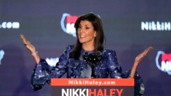 La exgobernadora de Carolina del Sur Nikki Haley prometió el martes permanecer en la carrera por la nominación presidencial republicana.