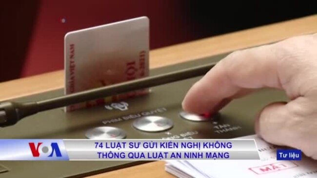 74 luật sư gửi kiến nghị không thông qua Luật An ninh mạng
