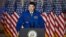 Canadian astronaut and fighter pilot Jeremy Hansen speaks at the U.S. National Space Council meeting in the Andrew W. Mellon Auditorium in Washington on Dec. 20, 2023.